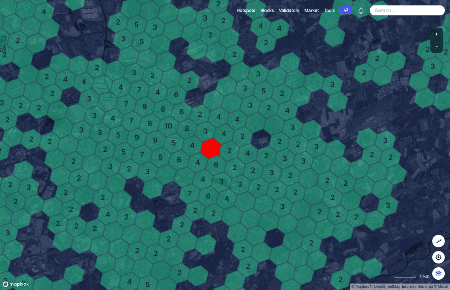 Hexagon in Helium Explorer. Anhand dessen wird der Witnesses Prozess erläutert.