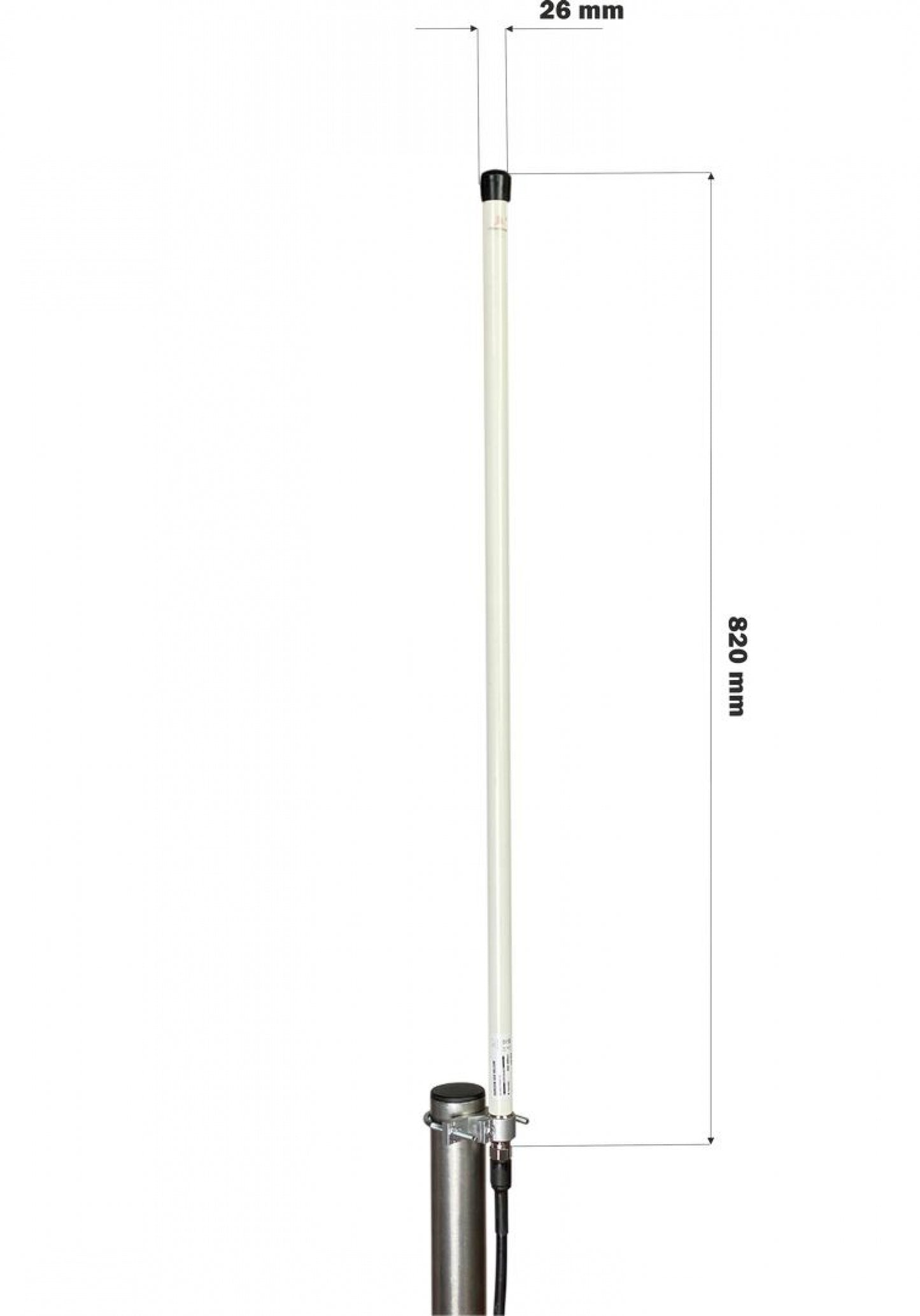 weiße 8dBi Interline Horizon Helium Antenne 868 V2 für Helium Hotspot Crypto Mining mit Abmessungen