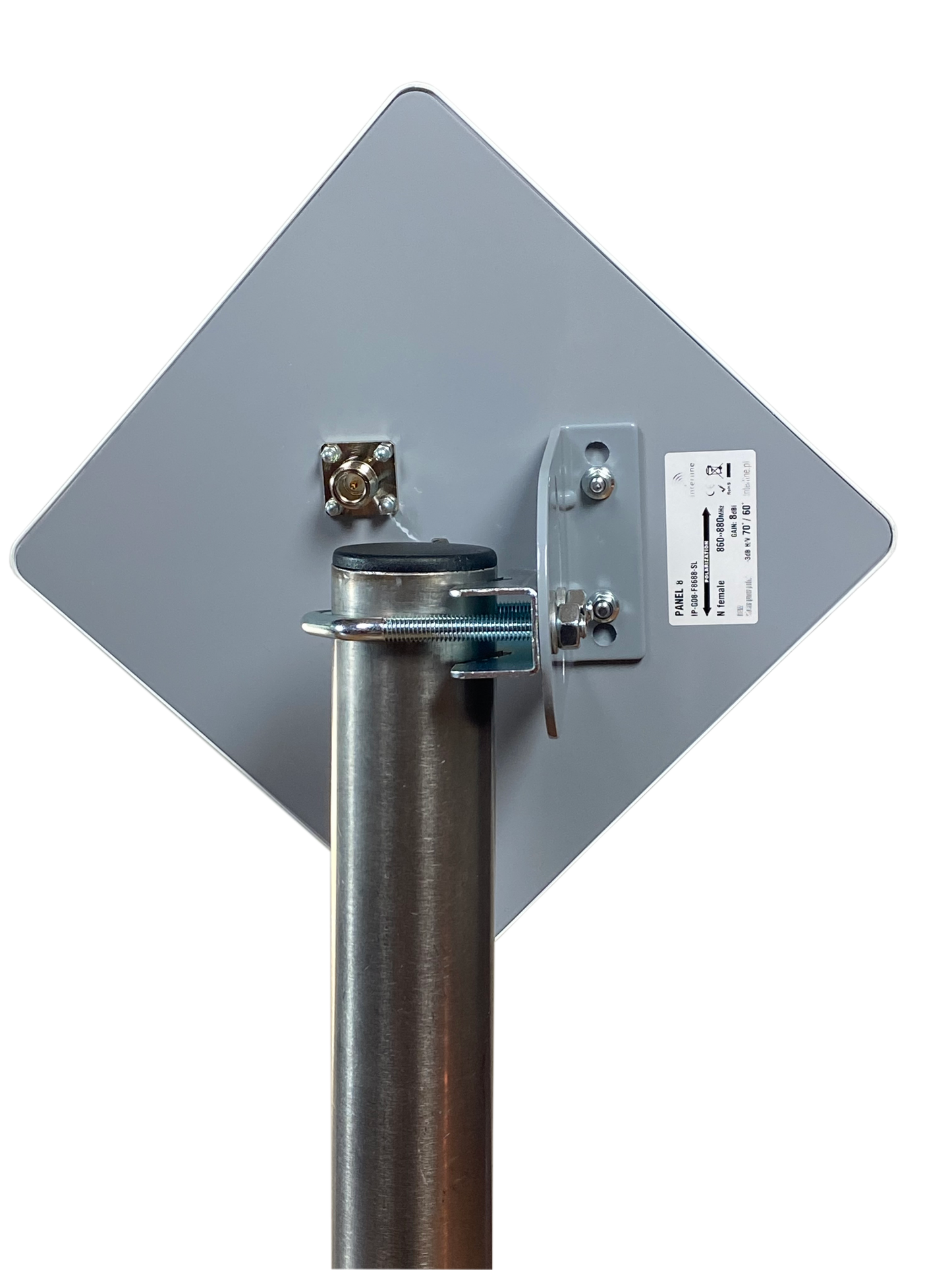 Ansicht von Hinten 8dBi Interline Panel Helium Antenne 868 Direktional für das Helium Hotspot Crypto Mining