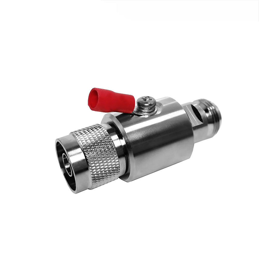 Koaxialer Blitzableiter mit N-Type Male und N-Type Female Connector
