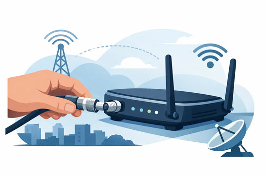 Koaxialkabel am Hotspot anschließen richtig